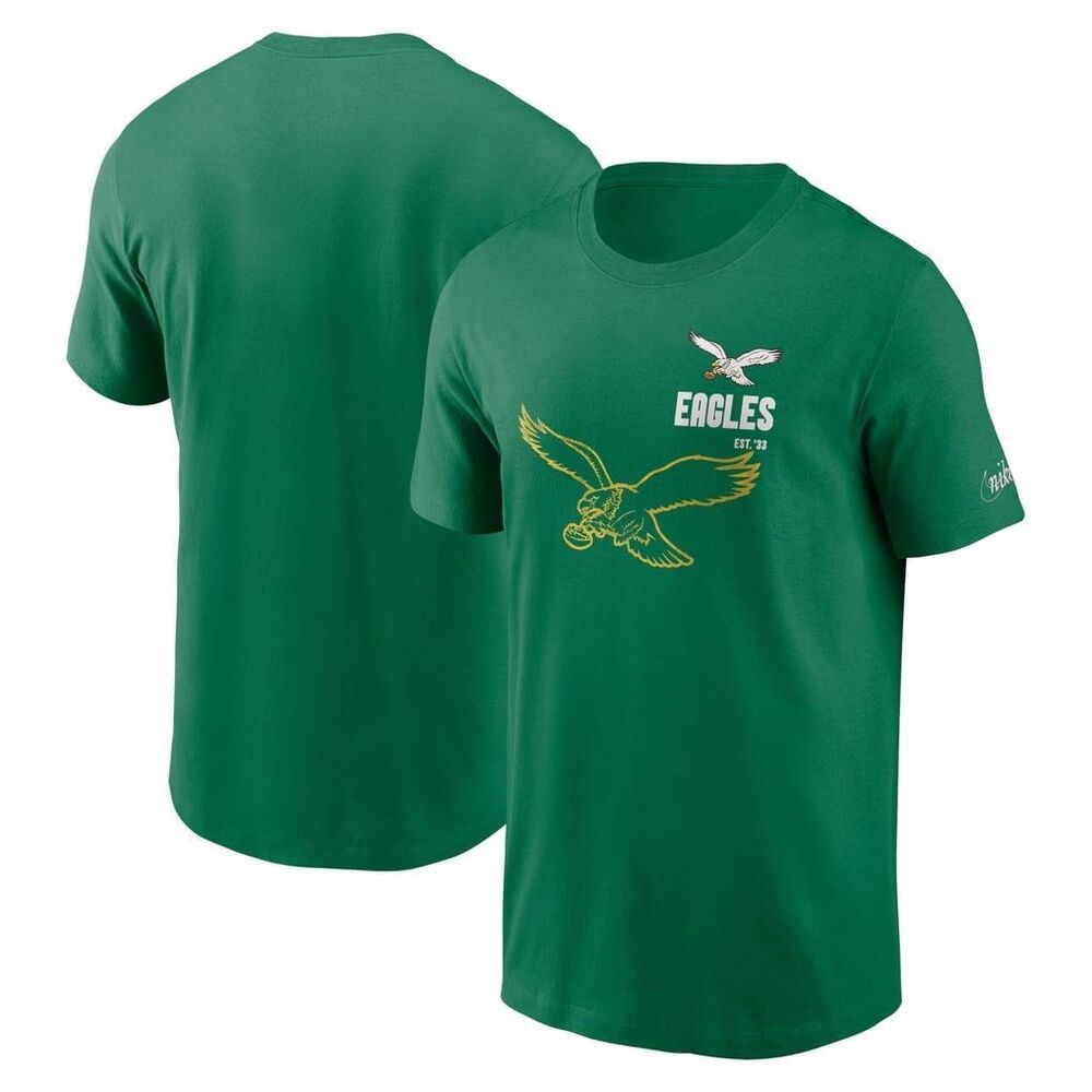 Philadelphia Eagles NWT Nike Kelly Green Logo Essential T-Shirt Men’s M